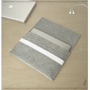 SILVER wool felt sleeve for your 15'' Macbook Pro